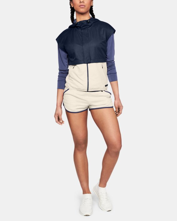 Women's UA Unstoppable GORE® WINDSTOPPER® Hooded Vest, Blue, pdpMainDesktop image number 1